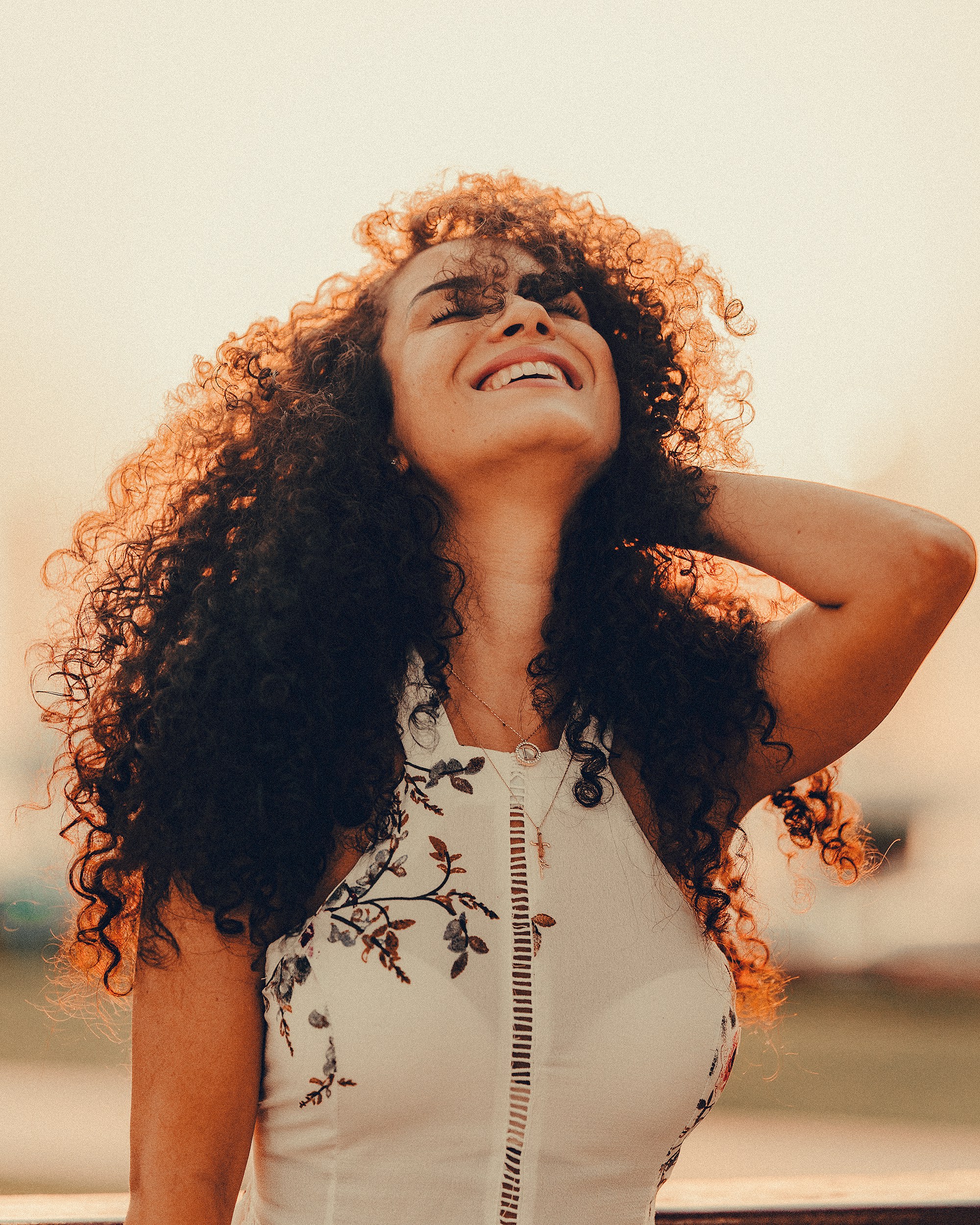 Diverse women with natural curls together